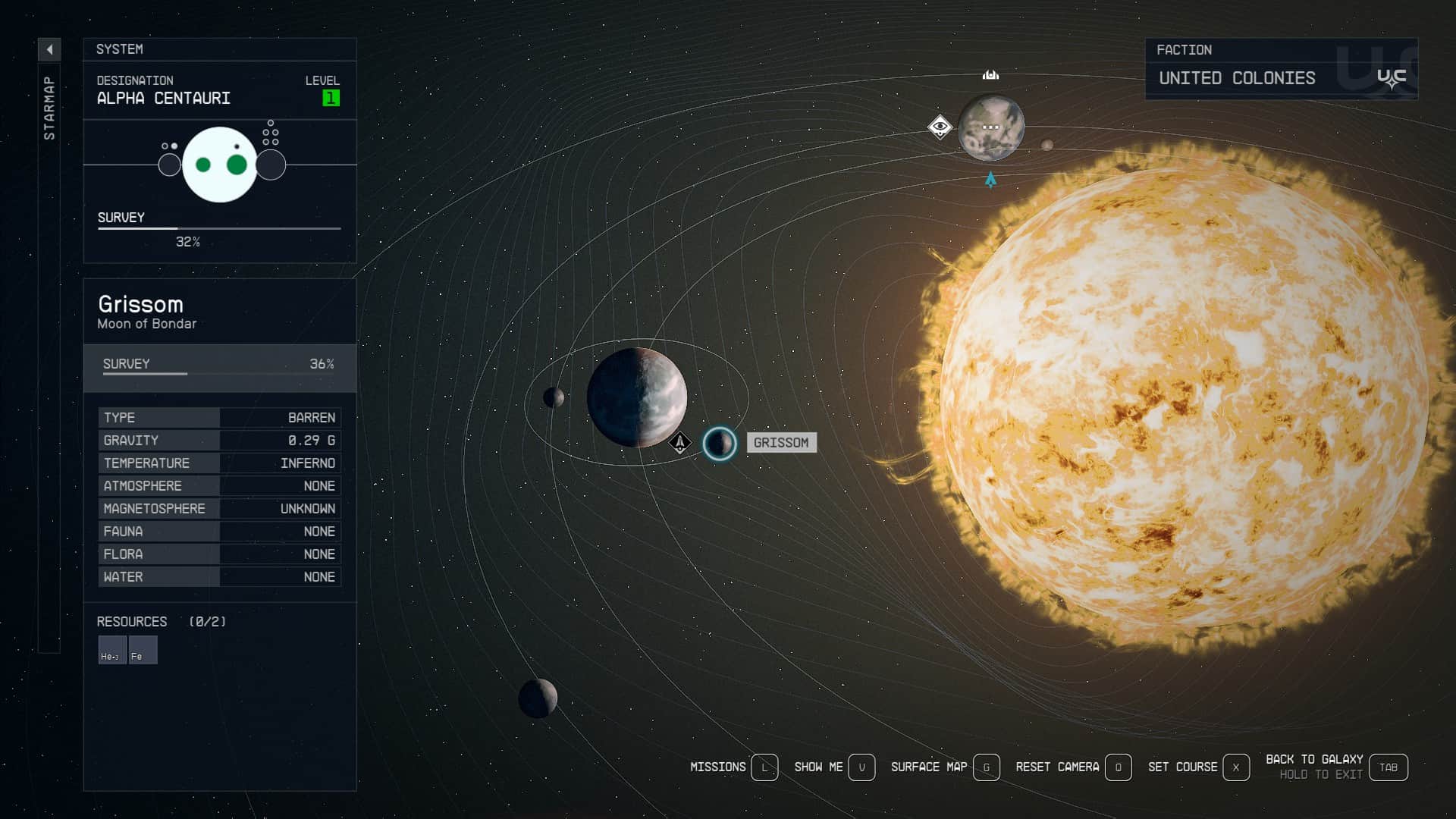 A screenshot of a computer screen showing planets.