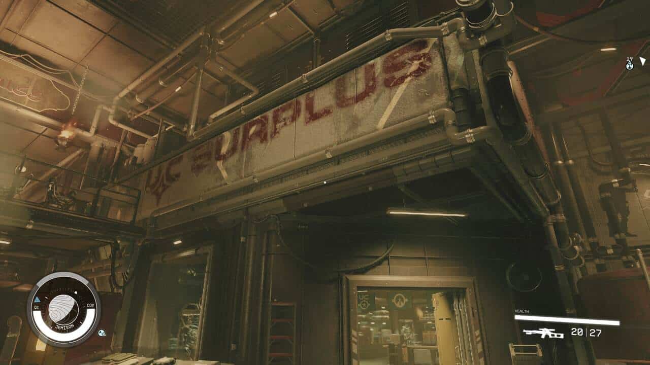 Starfield New Atlantis shops: UC Surplus in The Well