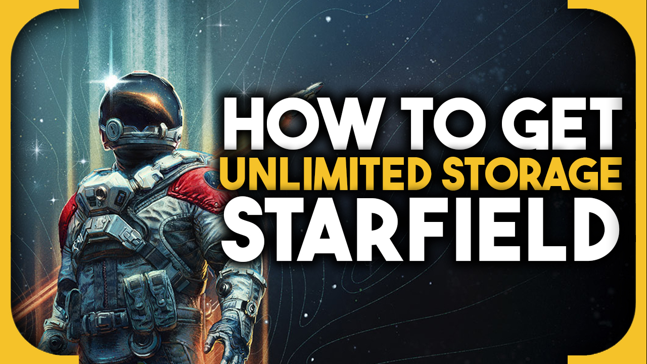 Starfield storage: feature image with text.