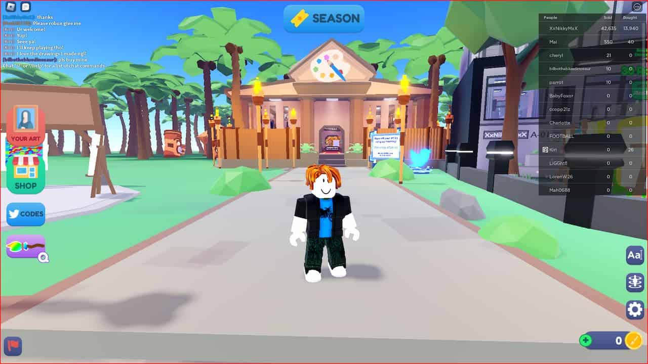 character in starving artists roblox