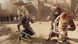 How to parry attacks in AC Mirage. Screenshot shows combat in Assassin's Creed Mirage