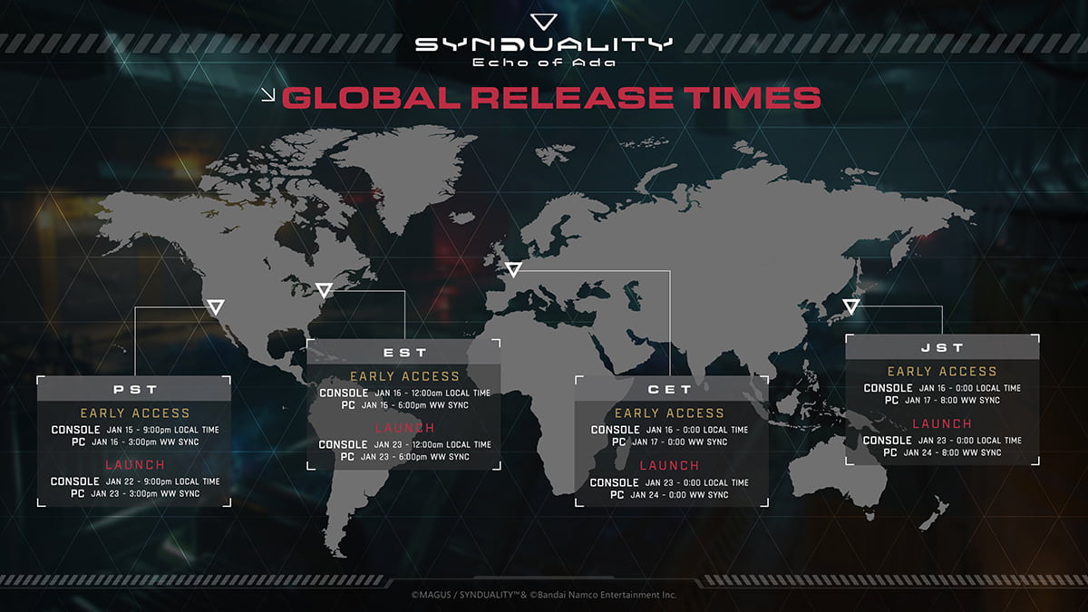 Image of the release time chart for theSynduality: Echo of Ada game.
