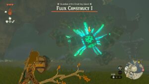 How to beat Flux Construct I in Tears of the Kingdom: Link fighting Flux Construct I.