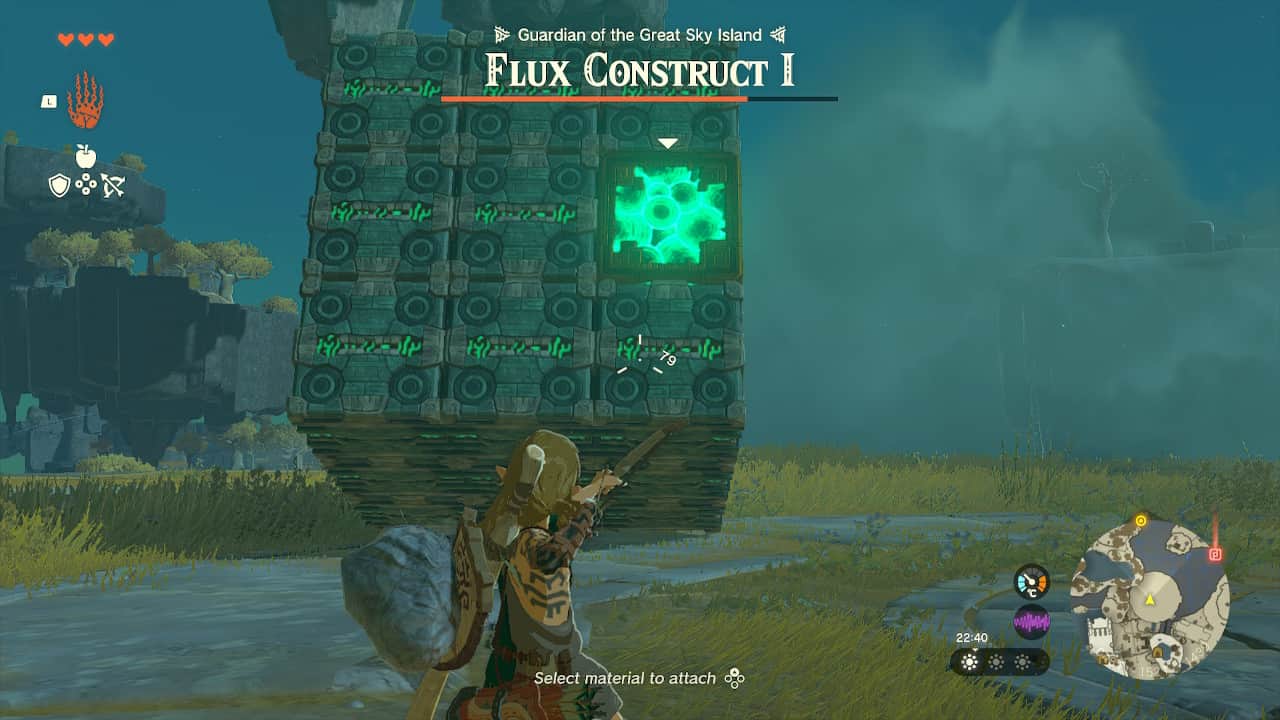 How to beat Flux Construct I in Tears of the Kingdom: Second phase of the boss fight.