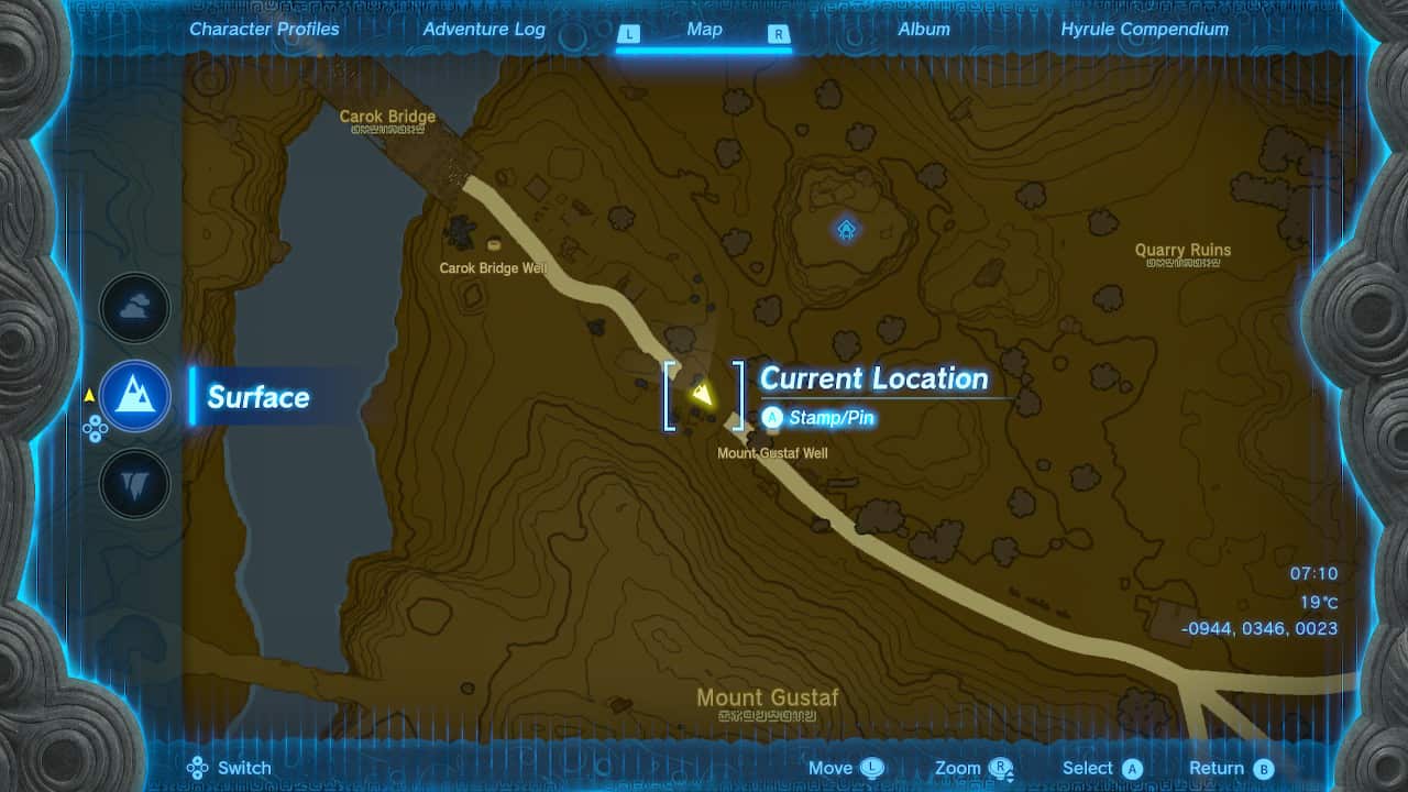 Tears of the Kingdom Korok Seed locations: Mount Gustaf Well Korok Seed.