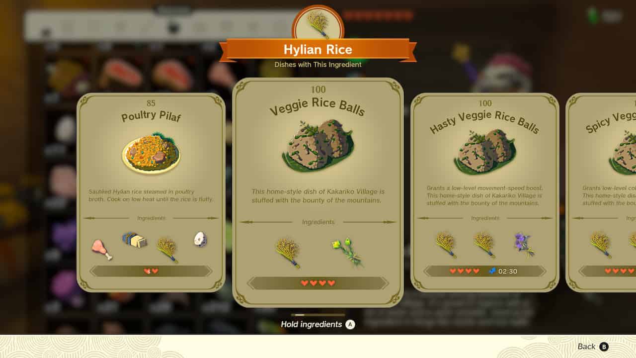 Where to get Hylian Rice in Tears of the Kingdom: Hylian Rice recipes in Tears of the Kingdom.