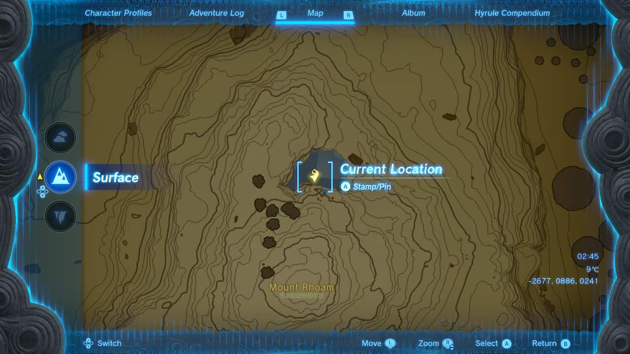 Tears of the Kingdom Korok Seed locations: Korok Seed north of Mount Rhoam.