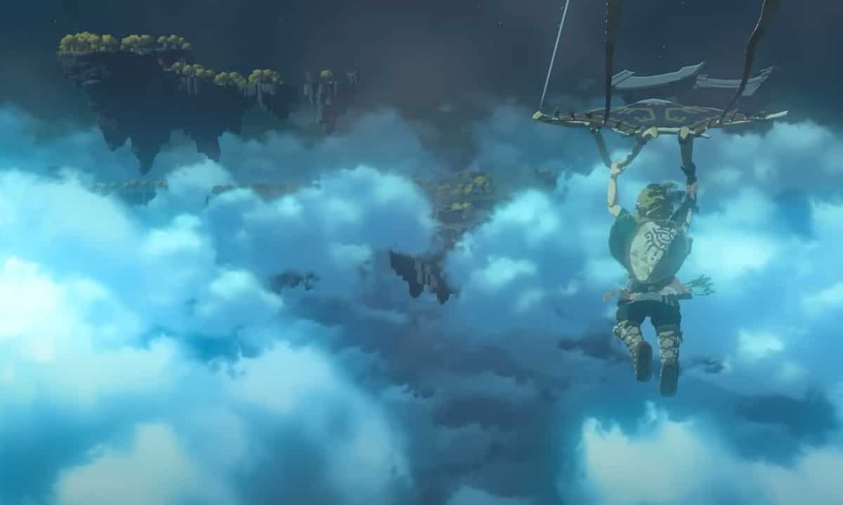 Can you fast travel in Tears of the Kingdom? Link paragliding to Sky Island.