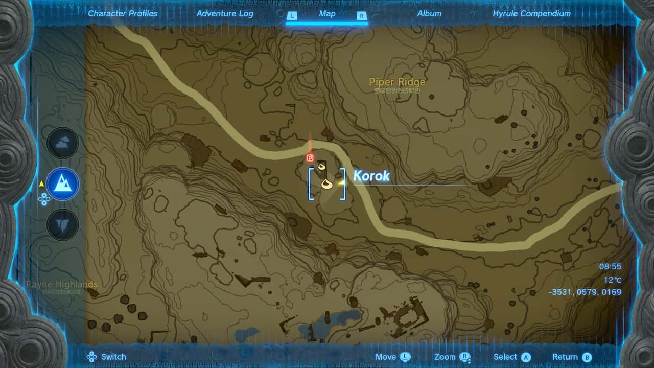 Tears of the Kingdom Korok Seed locations: South of Piper Ridge Korok Seed.