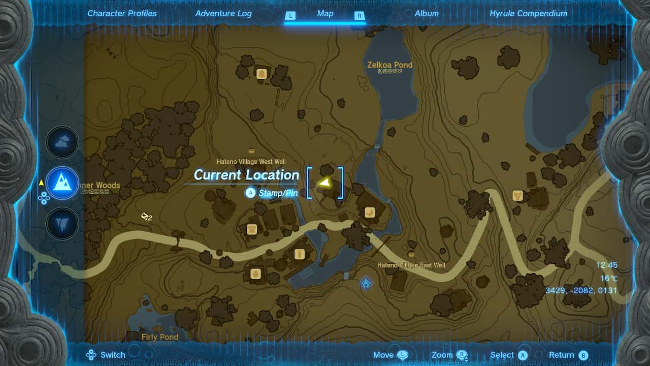 Tears of the Kingdom A New Signature Food quest walkthrough: Reede's house location on the map. 
