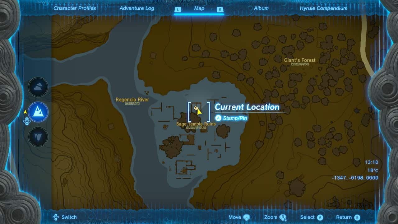 Tears of the Kingdom Korok Seed locations: Sage Temple Ruins Korok Seed.