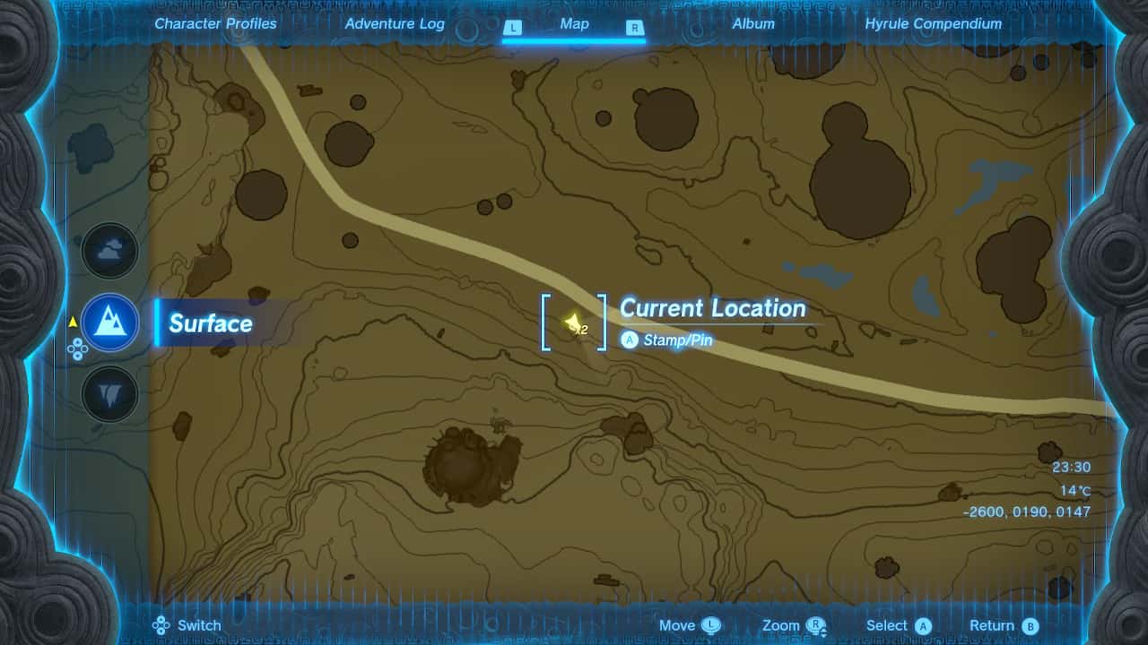 Tears of the Kingdom Korok Seed locations: Korok Seed south of Seres Scablands.