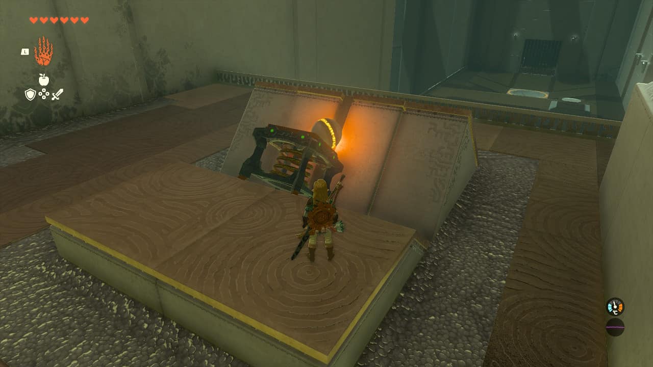 Tears of the Kingdom Morok Shrine guide: A shrine orb places on a Zonai spring. 