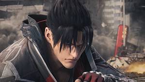 A beginner guide character with black hair in front of a city.