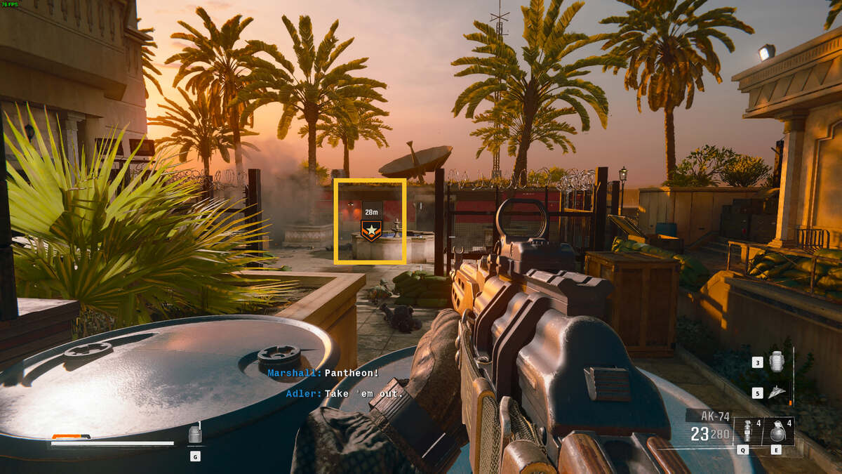 Black Ops 6 The Cradle mission walkthrough: Saddam's palace.