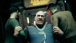 The Expanse: A Telltale Series review - a character being dragged backwards towards an airlock.
