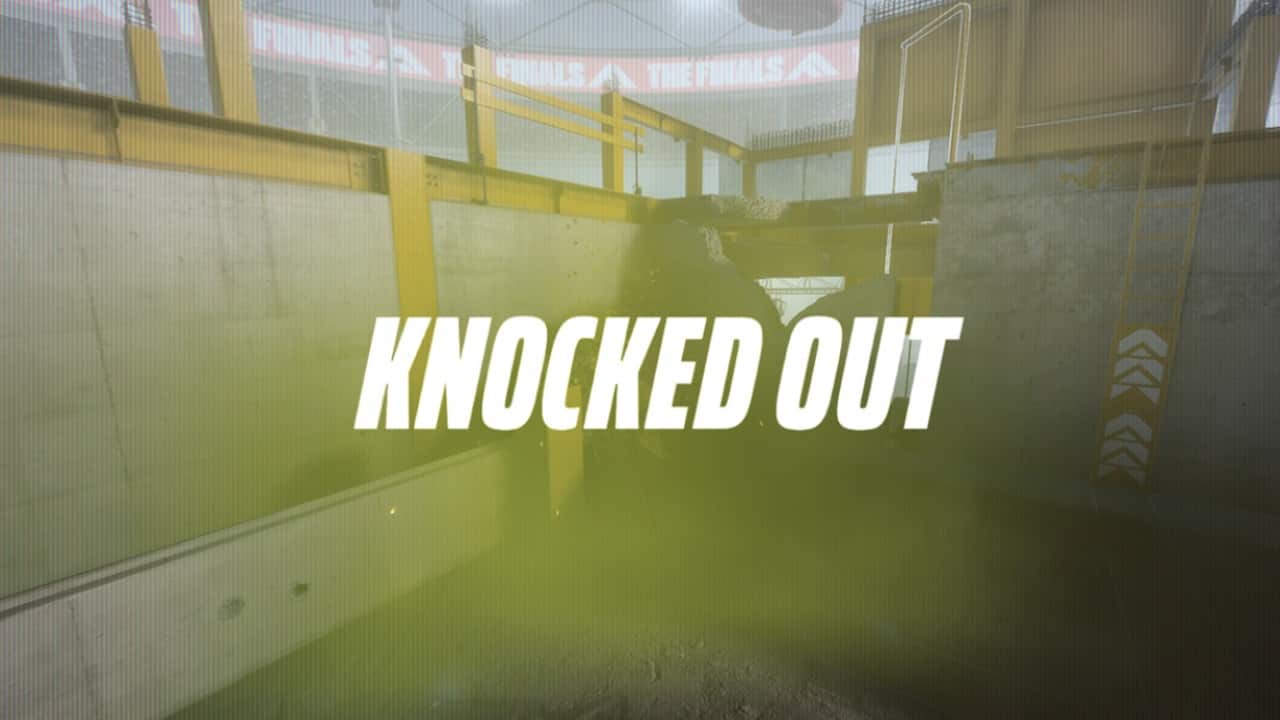 The Finals angelscript error - An image of a team being knocked out in the game. Image captured by VideoGamer.