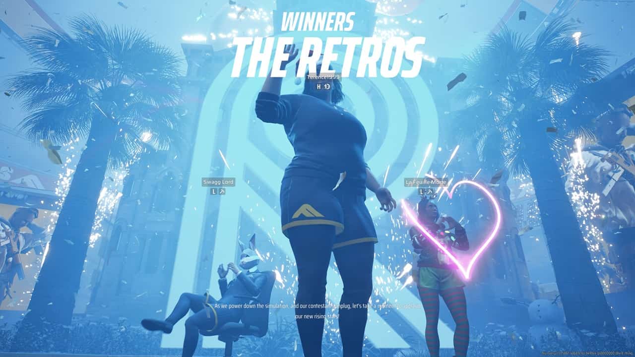 An image of a team winning a match in The Finals. Image captured by VideoGamer.
