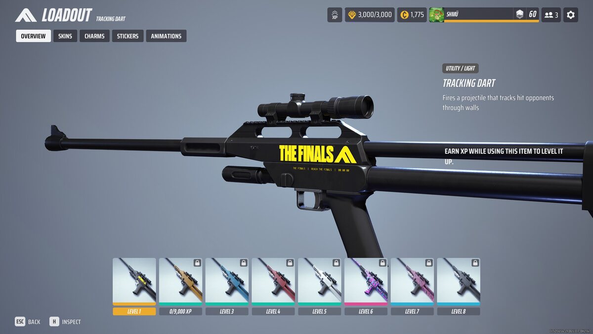 The Finals what Season 4 needs: The Tracking Dart in the loadout menu of The Finals.