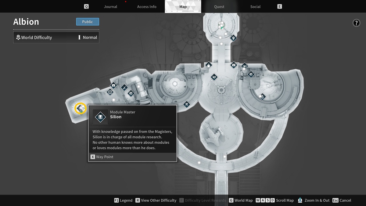A player checks out the location of Silion in The First Descendant.