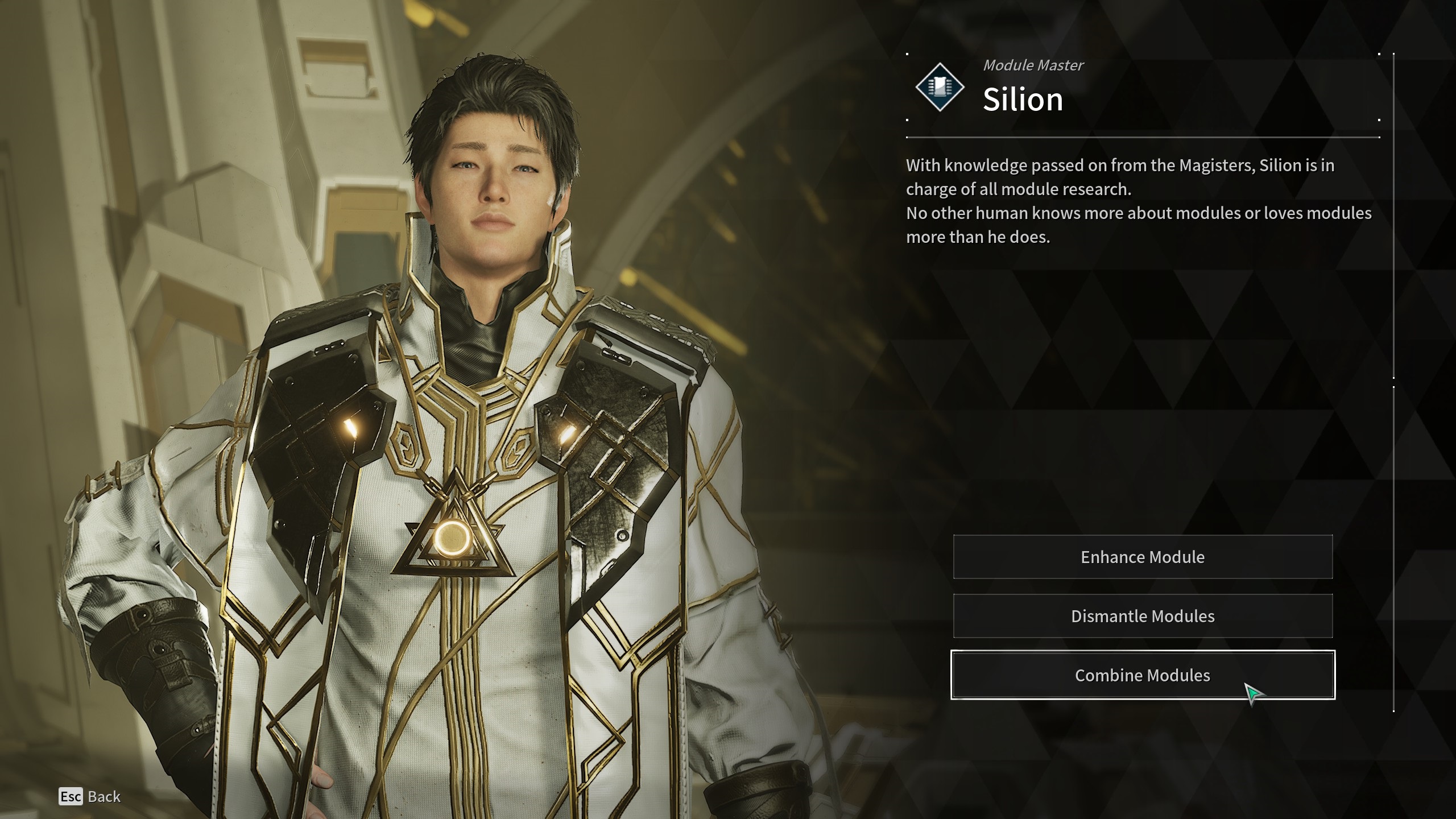 A player speaks with Silion in The First Descendant.