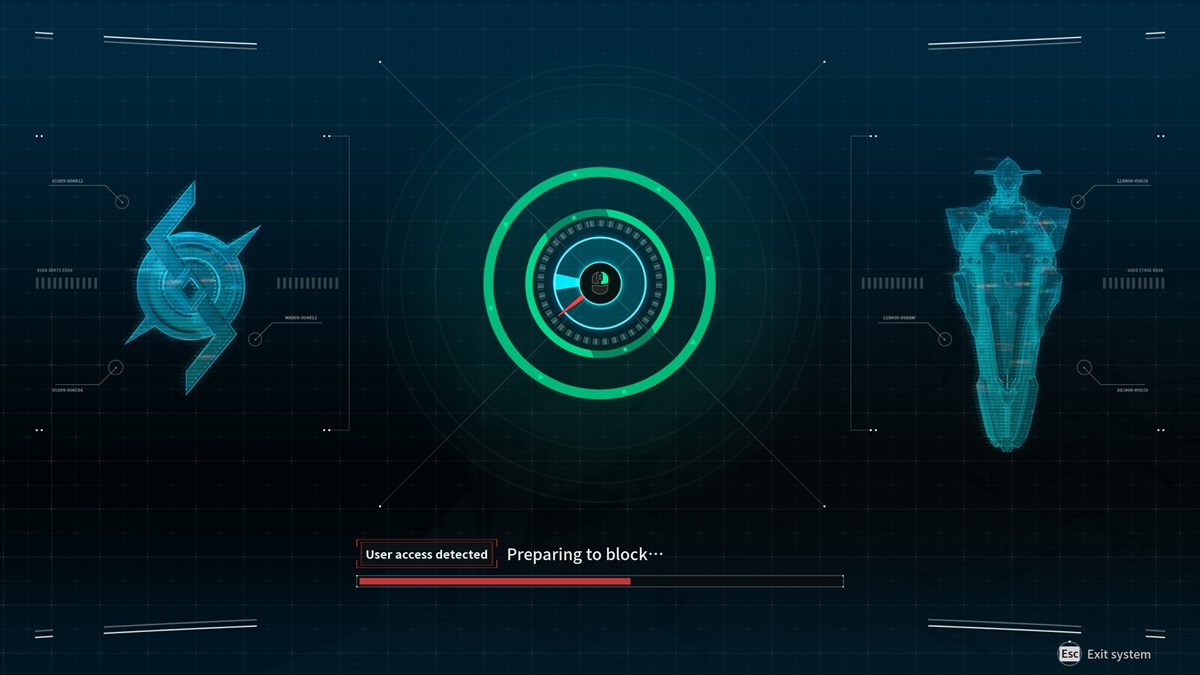 A player clears the hacking minigame to open a vault in The First Descendant.