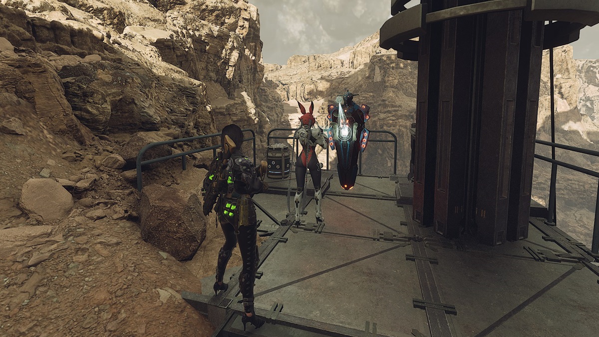 A player watches as a teammate opens a vault in The First Descendant.