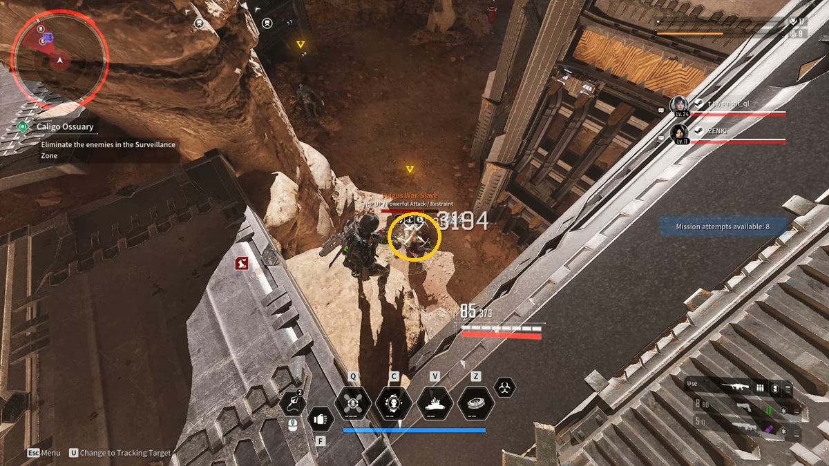 A player fights the Vulgus War Slave in The First Descendant.