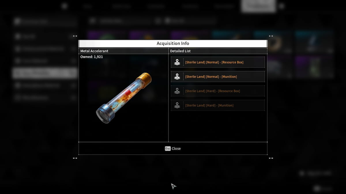 How to get Metal Accelerants in The First Descendant and where to farm them