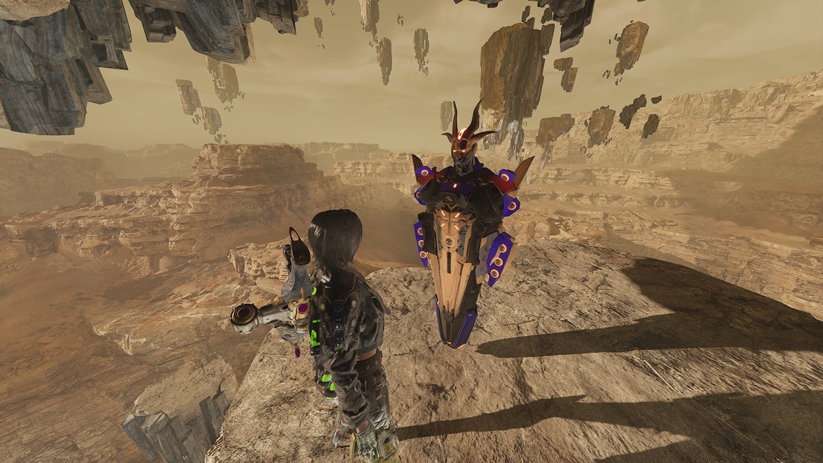 A player stands next to a vault in Miragestone in The First Descendant.
