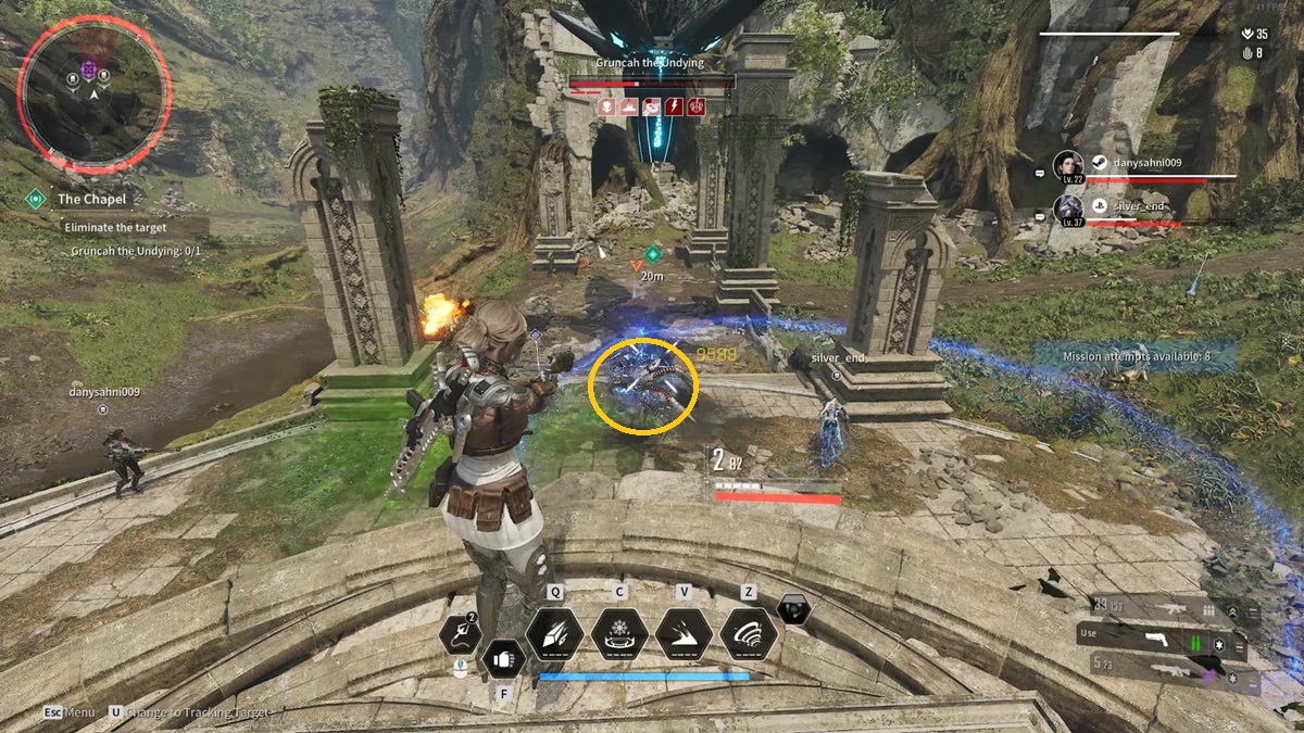 A player fights a boss in The First Descendant to get an Amorphous Material.