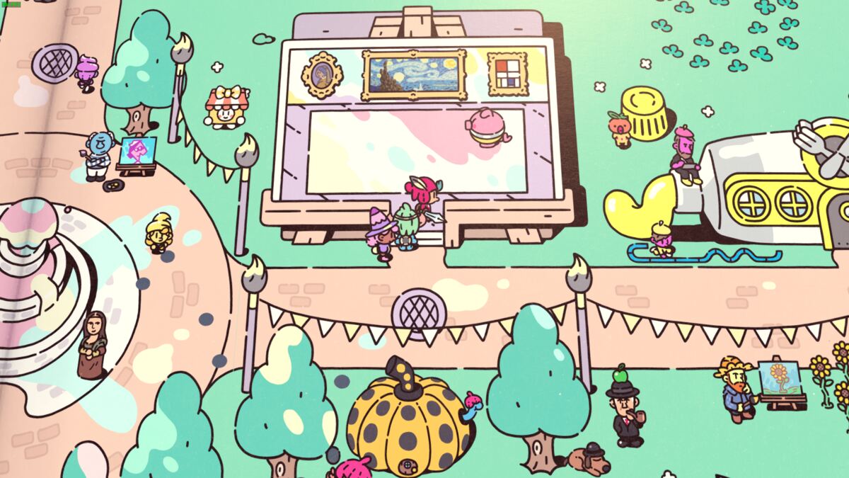 The Plucky Squire review: 2D storybook scene.