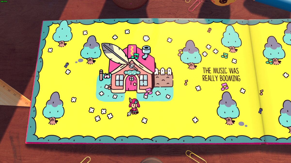 The Plucky Squire tips and tricks: Jot near his home.
