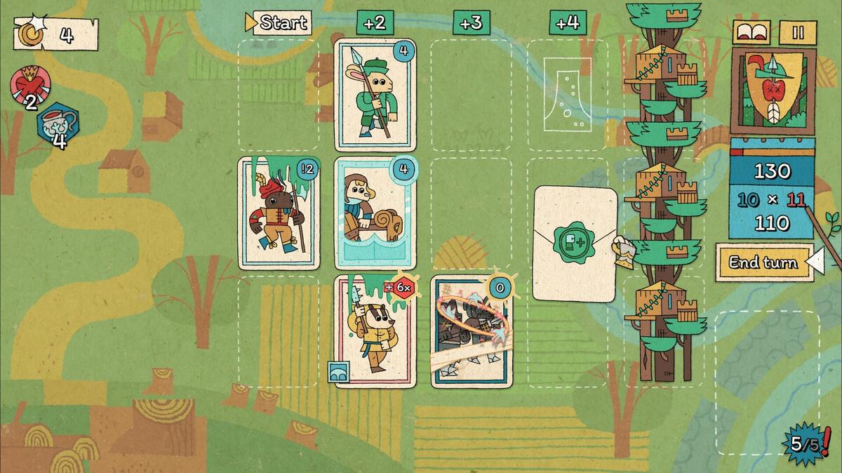 The Royal Writ interview: animal cards on a board.