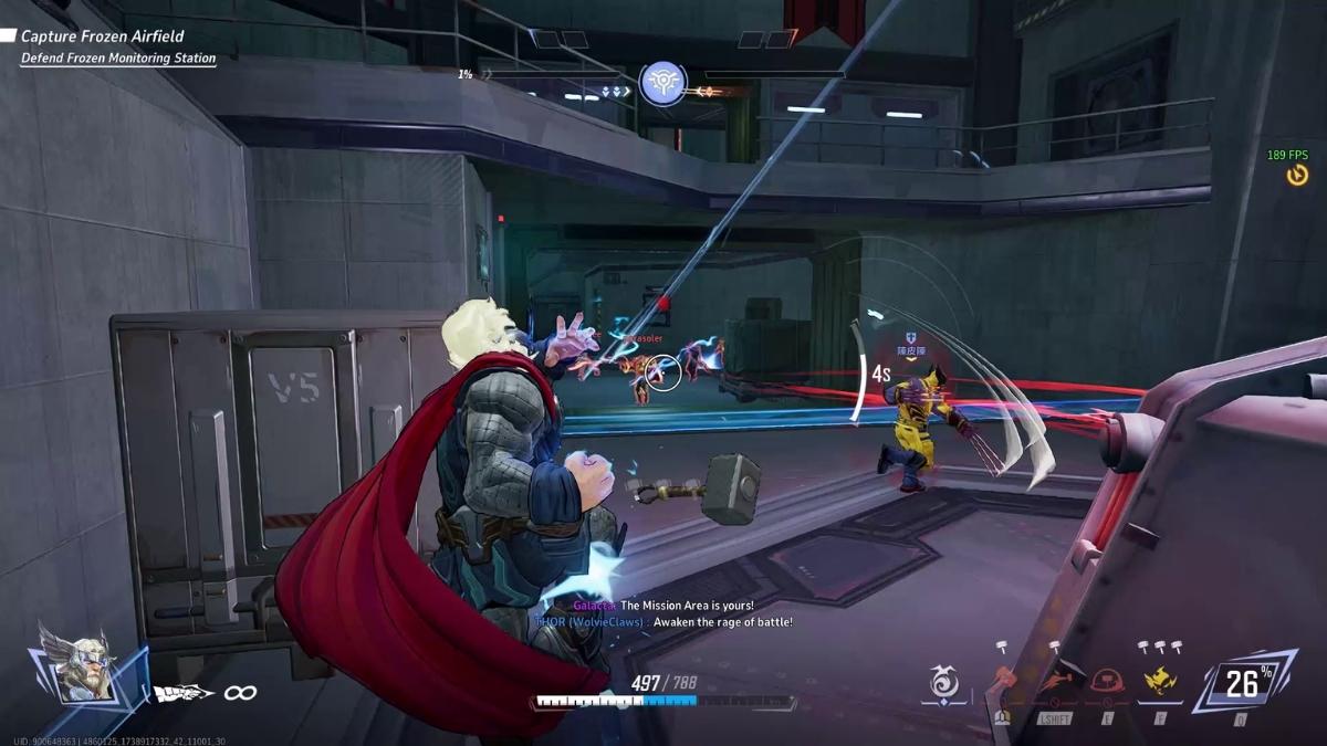 Thor using Awakening Rune in Marvel Rivals