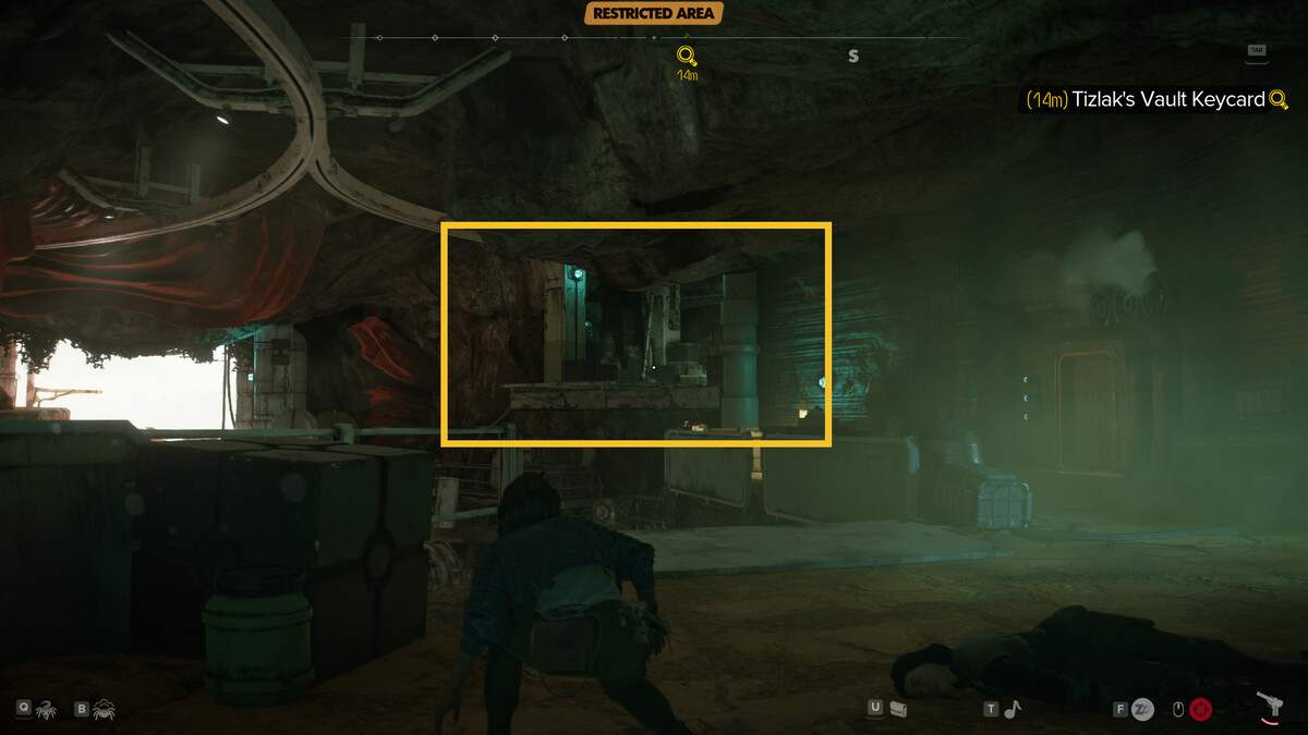 Star Wars Outlaws Pyke Syndicate Vault Keycard locations: Kay in the Pyke Syndicate Worshop.
