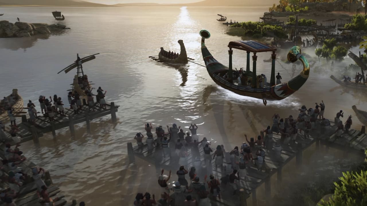 Total War Pharaoh Pillars of Civilisation explained and how to beat the Sea Peoples: A funeral barge carrying a deceased Pharaoh sets sail from the Egyptian capital.