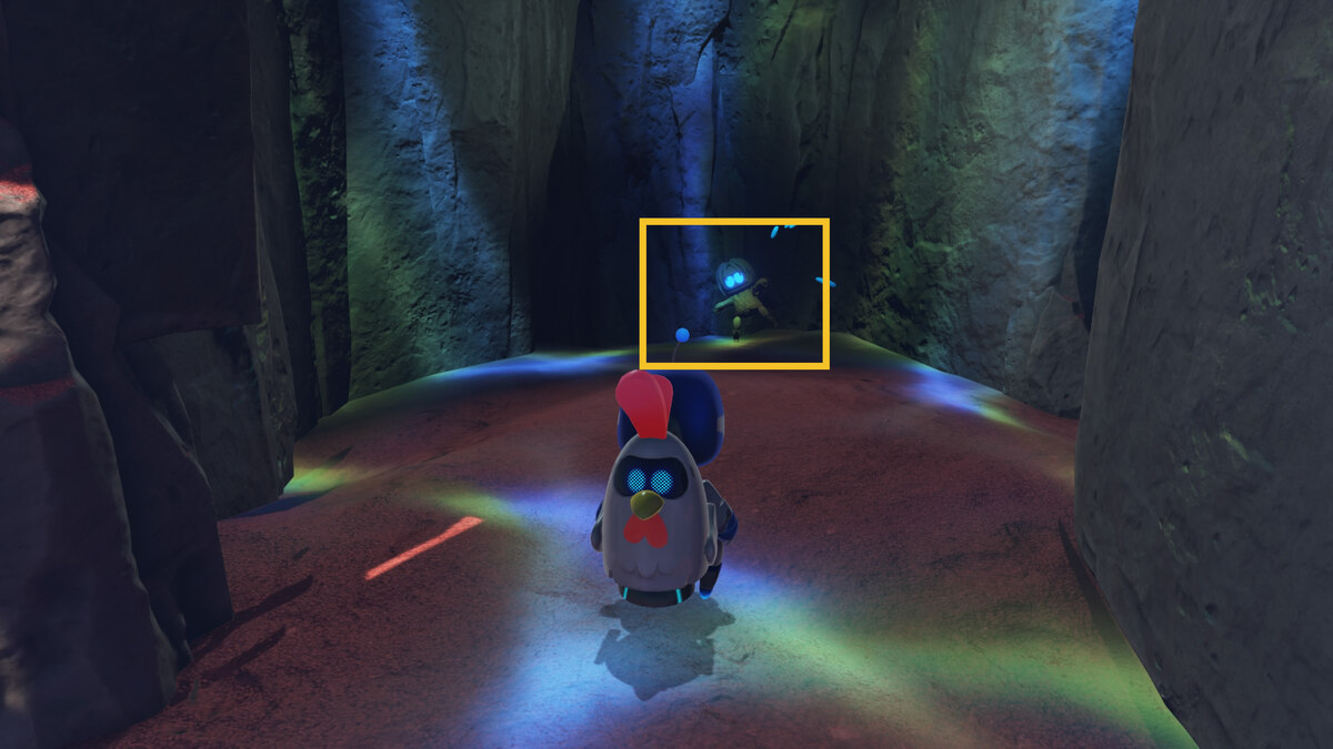 Astro Bot Slo-Mo Casino: Astro exploring the Trapped In Time level.