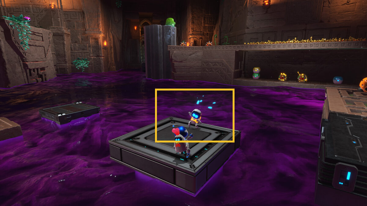 Astro Bot Slo-Mo Casino: Astro exploring the Trapped In Time level.