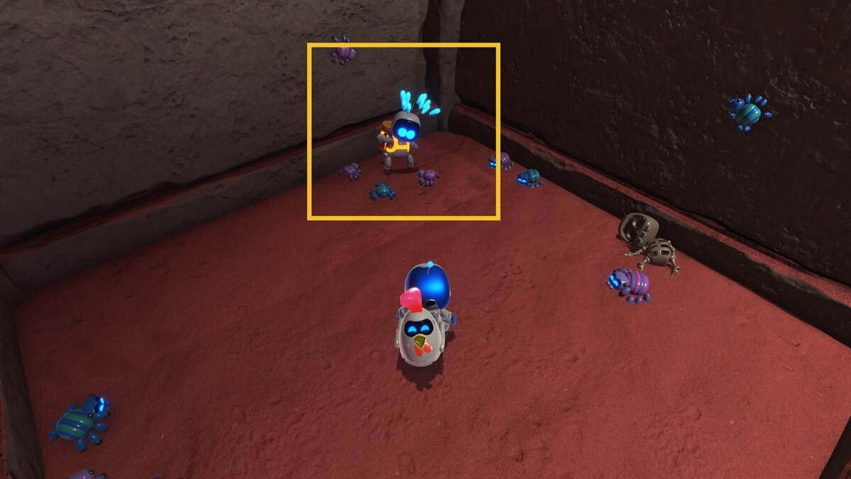 Astro Bot Slo-Mo Casino: Astro exploring the Trapped In Time level.