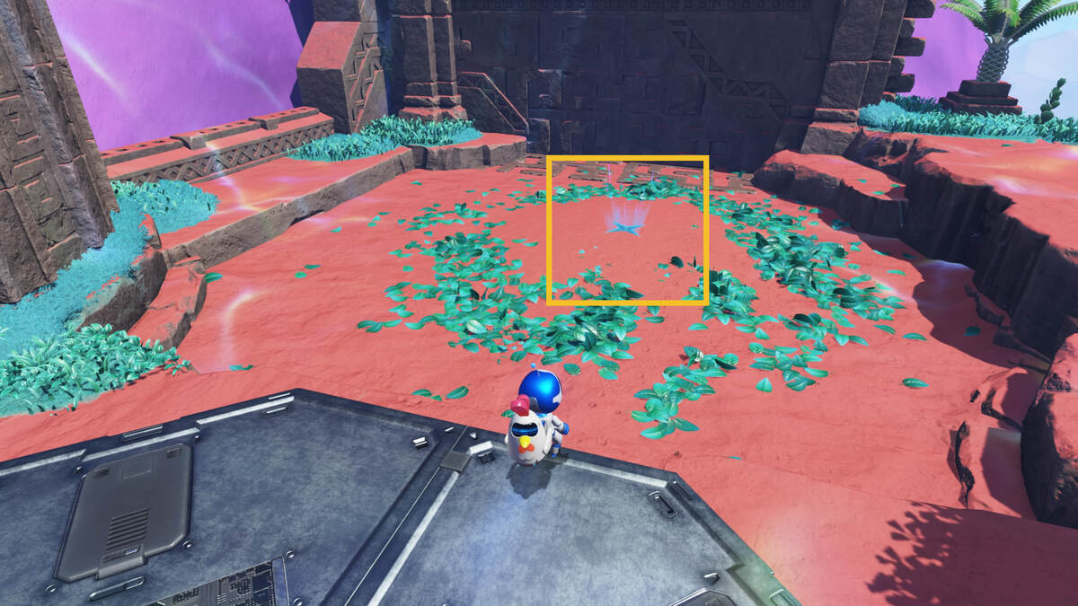 Astro Bot Slo-Mo Casino: Astro exploring the Trapped In Time level.