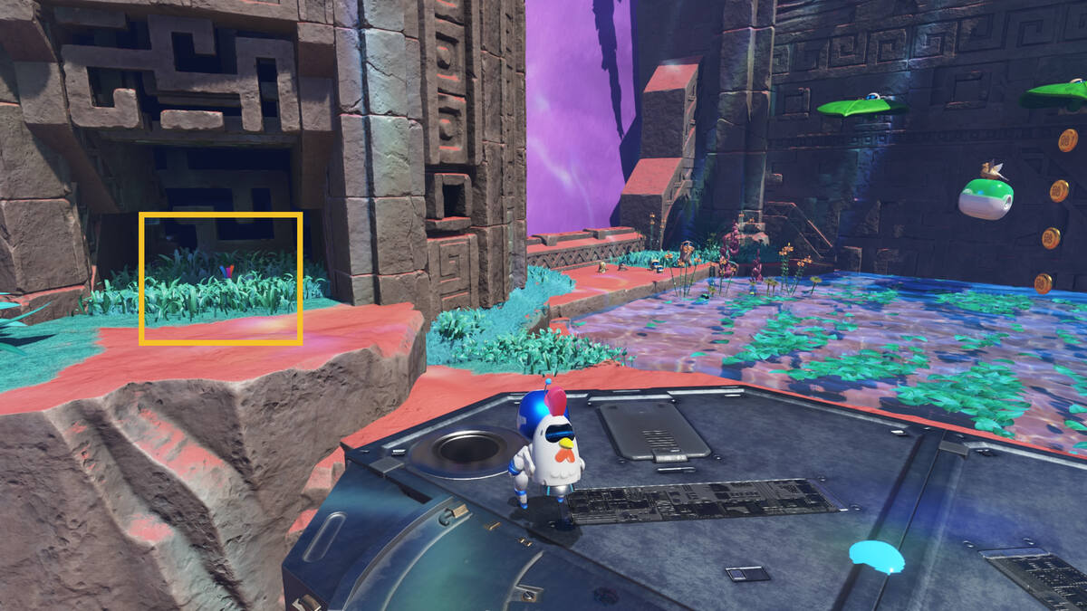 Astro Bot Slo-Mo Casino: Astro exploring the Trapped In Time level.