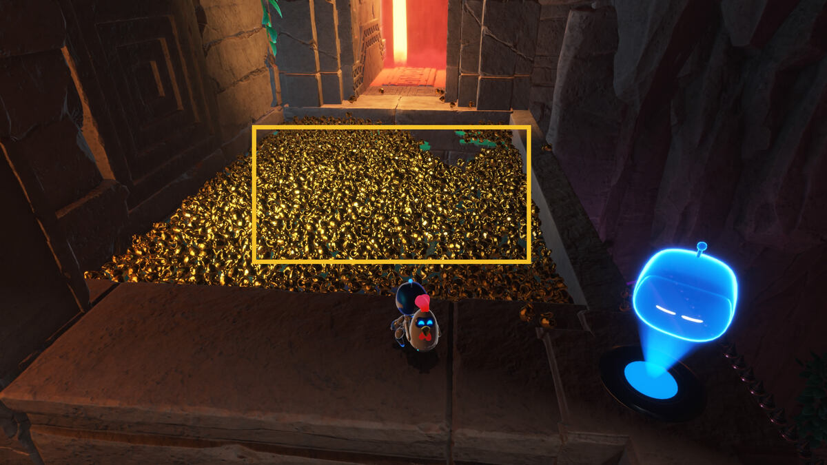 Astro Bot Slo-Mo Casino: Astro exploring the Trapped In Time level.