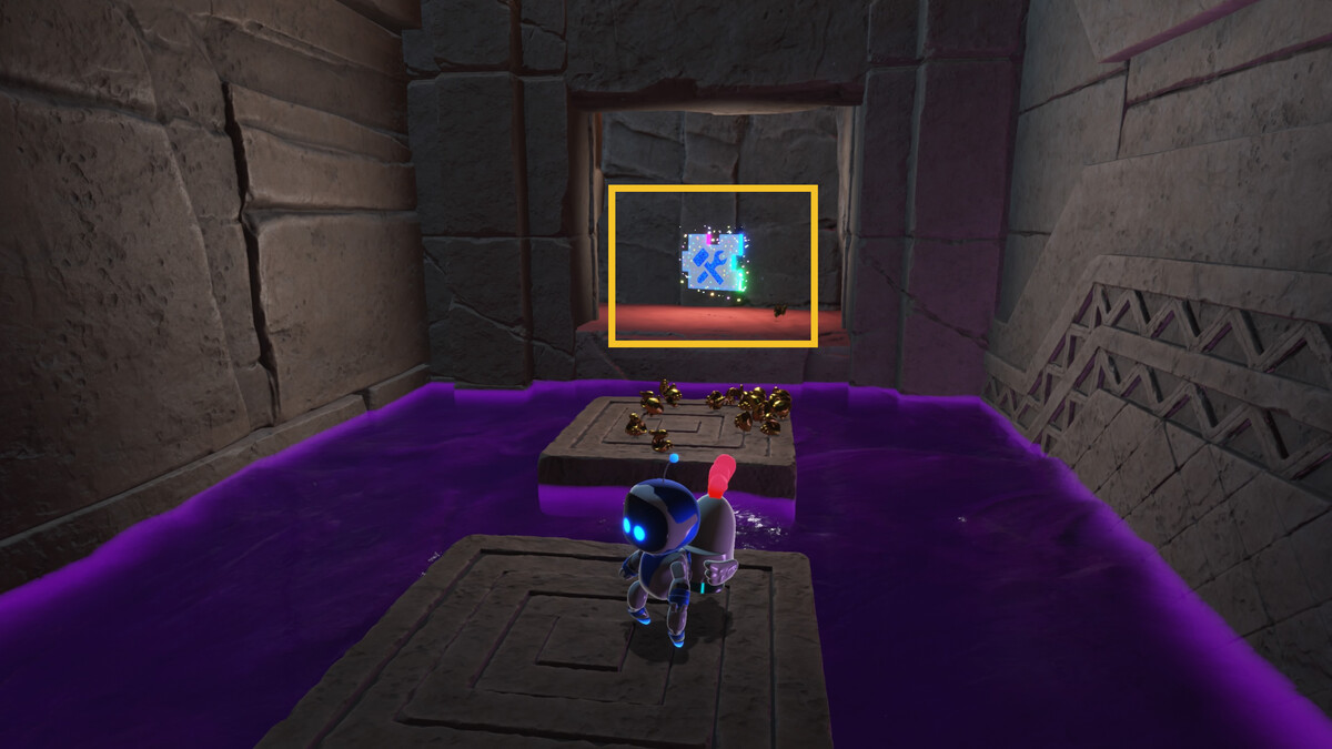 Astro Bot Slo-Mo Casino: Astro exploring the Trapped In Time level.