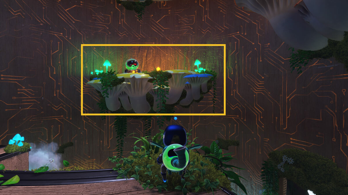 Astro Bot Trunk of Funk: Astro exploring the Trunk of Funk level.