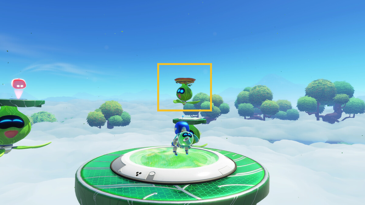 Astro Bot Trunk of Funk: Astro exploring the Trunk of Funk level.