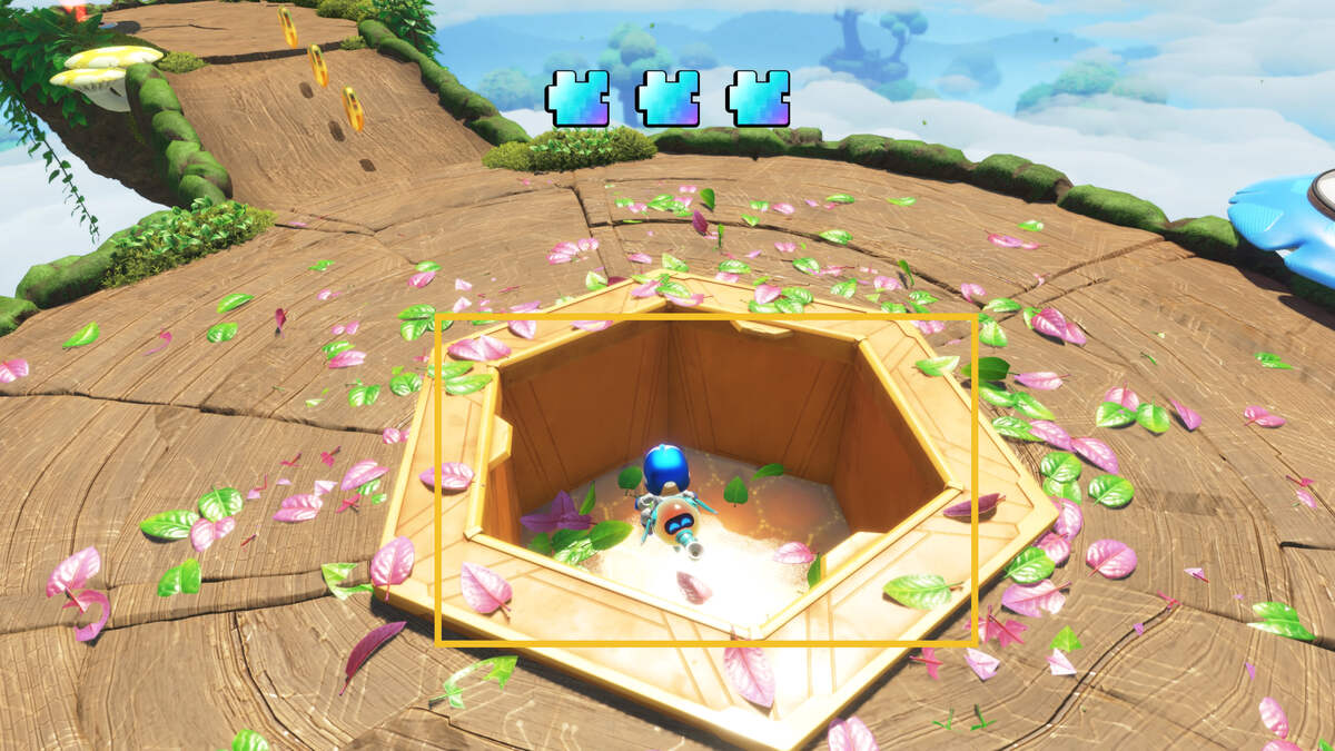 Astro Bot Trunk of Funk: Astro exploring the Trunk of Funk level.