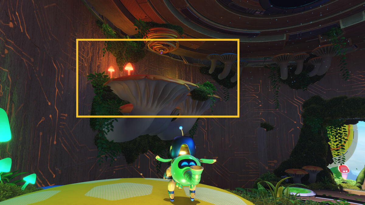 Astro Bot Trunk of Funk: Astro exploring the Trunk of Funk level.