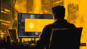 un homme se connecte de manière anonyme à un site de casino sans kyc