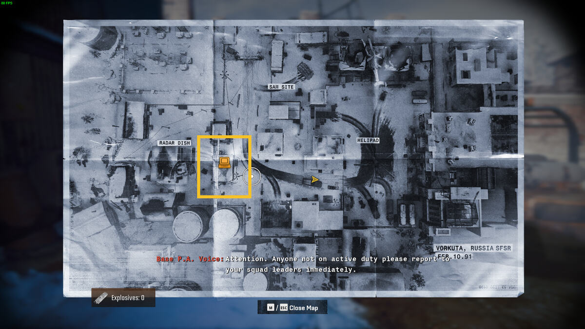 Black Ops 6 Under the Radar mission walkthrough: Voskera base security office.